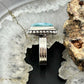 Sterling Silver Southwestern Style Larimar Decorated Bar Ring Size 6.5 For Women