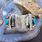 Vintage Signed Native American Sterling Silver 4 Kingman Turquoise Watch Cuff For Men