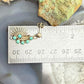 Vintage Native American Silver 6 Petitpoint Turquoise Dangle Earrings For Women