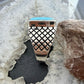 Native American Sterling Silver Rectangle Kingman Turquoise Decorated Ring Size 10 For Men