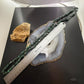 Vintage Natural Malachite & Hematite 34" Necklace For Women