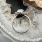 Sterling  Silver Southwestern Style Teardrop Double Golden Hill Turquoise Ring Size 9.75 For Women