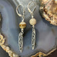 Carolyn Pollack Sterling Silver Picture Jasper Bead Decorated Dangle Earrings For Women