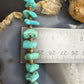 Vintage Native American Chunky Turquoise & Heishi Shell 28" Necklace For Women