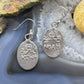 Noah Pajarito Santo Domino Sterling Silver Tufa Cast Native Design Dangle Earrings For Women