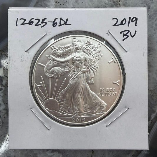 US 2019 1.0 Troy Ounce .999 American Eagle BU Condition #12625-6DL