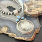 Genuine 1896 90% Morgan Silver Dollar Coin Golden Hill Turquoise Unisex Pendant