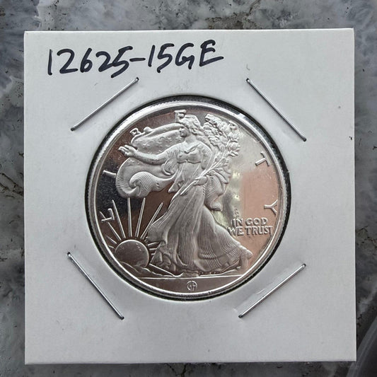 One Half Troy Ounce .999 Pure Silver American Eagle Design Mint #12625-15DL