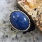 Carolyn Pollack Sterling Silver Large Oval Denim Lapis Ring Size 6.25 For Women