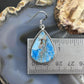 Sterling Silver Southwestern Style Blue Apatite Dangle Earrings For Women #2