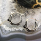 Carolyn Pollack Sterling Silver Onyx Dot Small Floral Hoop Earrings For Women