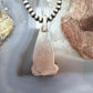Anthony Lujan Taos Puablo Silver & Brass Triangle Turquoise Pendant For Women