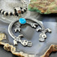 Eva & Linberg Billah Native American Sterling Silver Oval Turquoise Unisex Naja Pendant