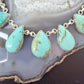 Sterling Silver Southwestern Style Kingman Turquoise 20" Necklace For Women