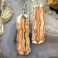 Sterling Silver Agate Slab Dangle Earrings For Women #404
