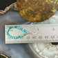 Sterling Silver Faceted Variety of Turquoise Shades Beads Hoop Earrings For Women