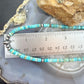 Sterling Silver Turquoise and Navajo Pearl Beads 17" Necklace For Women