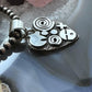 Alex Sanchez Native American Sterling Silver Petroglyph Heart Pendant For Women #1