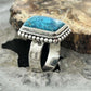 Sterling Silver Southwestern Style Rectangle Shattuckite Ring Size 7.25 For Women