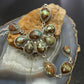 Sterling Silver Southwestern Style Turquoise #8 Cluster 30" Necklace For Women