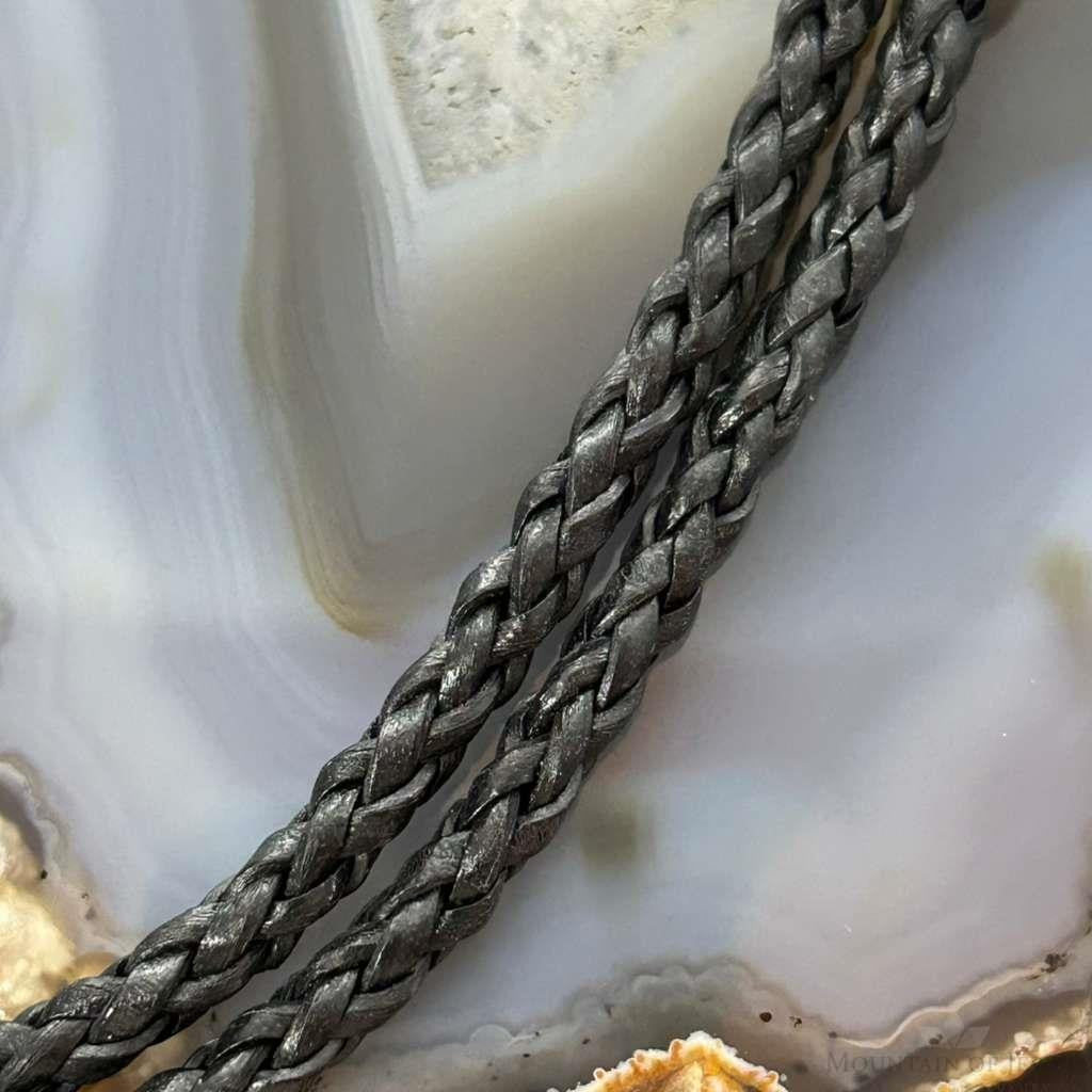 Sterling Silver Southwestern Style Large Chrysocolla Decorated Bolo Tie For Men