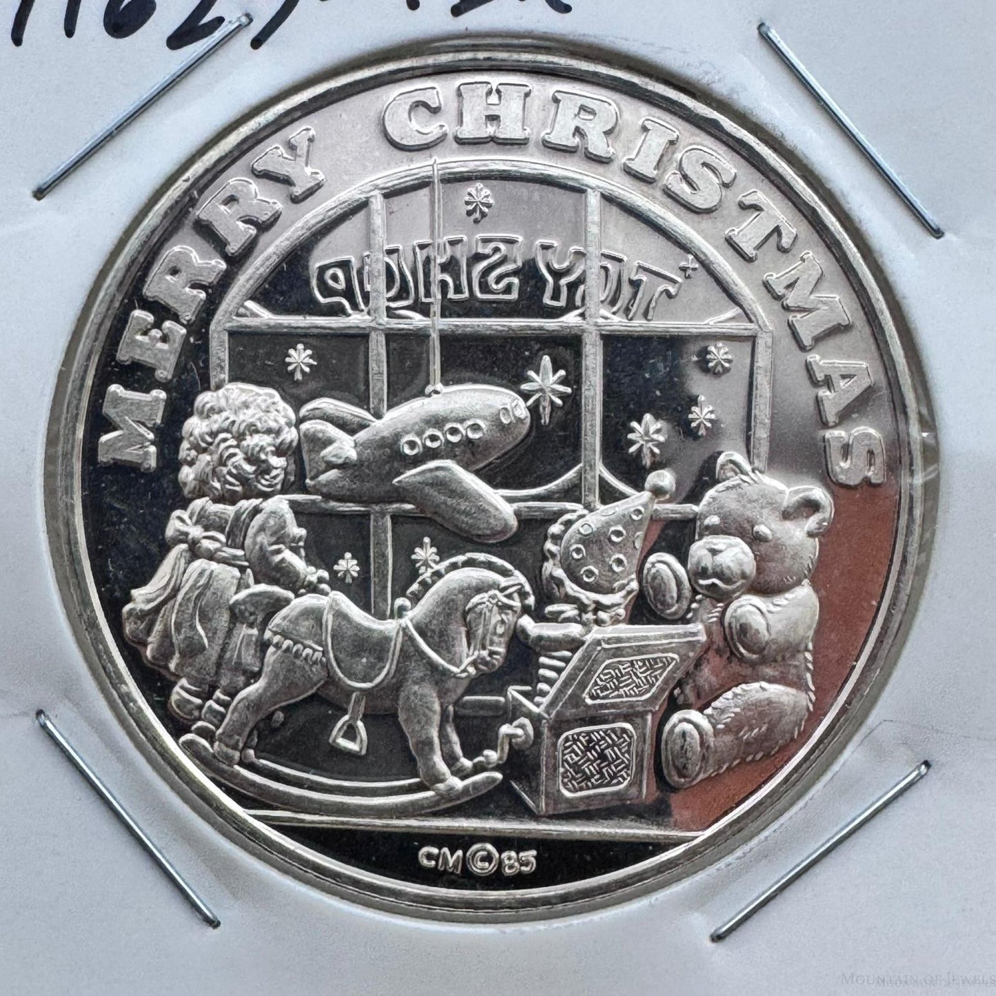 US Merry Christmas One Troy Ounce .999 Pure Silver Round #71625-9DX