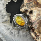 Carolyn Pollack Sterling Silver Oval Chip Inlay Decorated Ring For Women