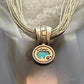 Vintage Liquid Silver 10 Strands w/Pendant Bear & Turquoise Necklace For Women