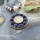 Genuine 1941 90% Silver Mercury Dime Coin w/Lapis Decorated Unisex Pendant