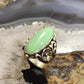 Carolyn Pollack Sterling Silver Elongated Oval Variscite Ring Size 6 For Women