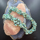 Desert Rose Trading Sterling Silver 5 Interwoven Strand Rough Turquoise Necklace For Women