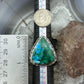 Sterling Silver Southwestern Style Triangular Malachite Chrysocolla Ring Size 9 For Women