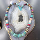 Tommy & Rosita Singer Sterling Turquoise & Multistone Beads 21" Necklace