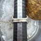 Native American Sterling Oval Black Jack Shield Ring Size 11 For Men