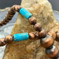 Southwestern Style Copper Navajo Pearl & Cylinder w/Sediment Jasper 18" Necklace For Women