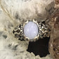 Carolyn Pollack Sterling Silver Oval Blue Lace Agate Decorated Ring Size 8.5 For Women