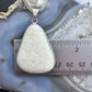 Vintage Sterling Silver Multi Stand Liquid Silver Necklace w/Howlite Pendant