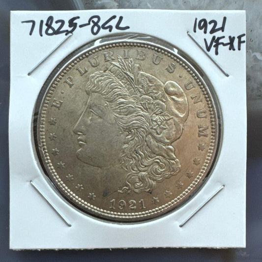 1921 US 90% Morgan Silver Dollar VF-XF #71825-8GL