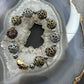 Carolyn Pollack Sterling Silver, Brass, Copper Decorated Swirl Beads Bracelet For Women