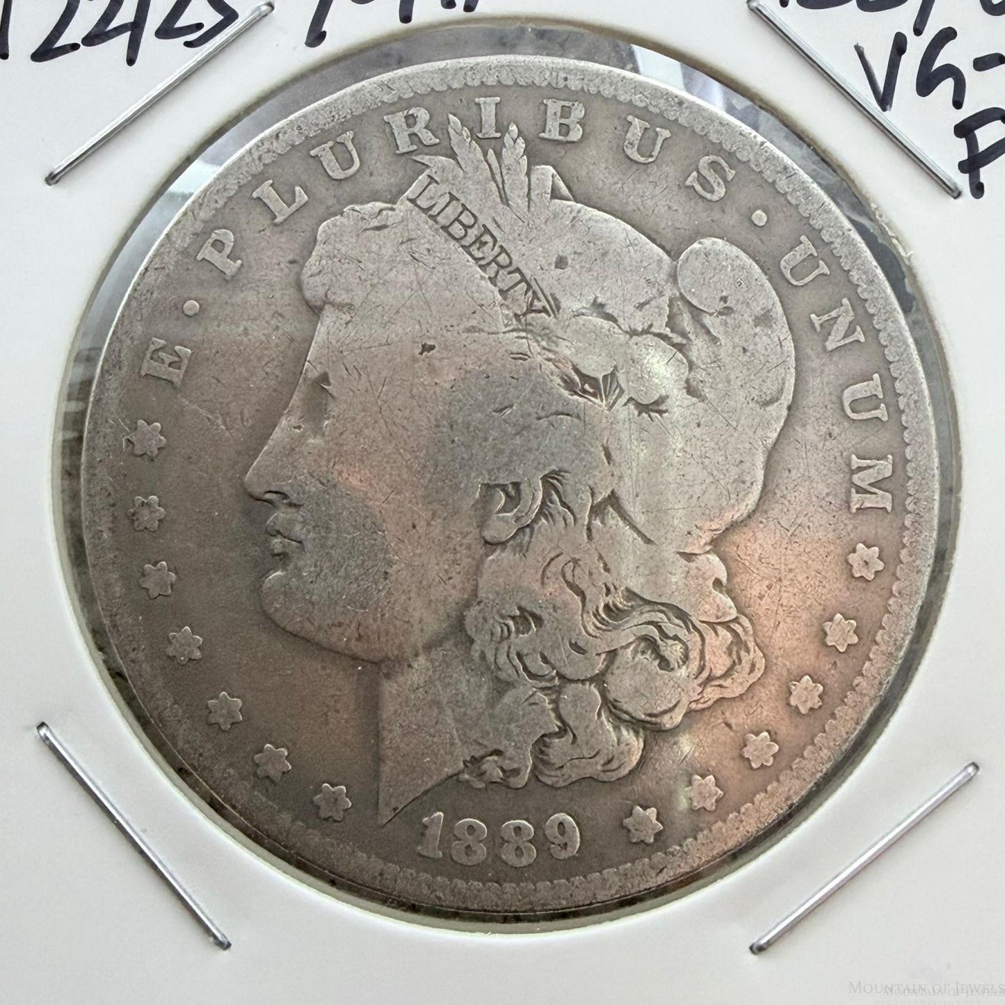 US 1889-O 90% Morgan Silver Dollar G-VG #122125-7GH