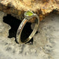 Carolyn Pollack Sterling Silver Rounded Peridot Slim Decorated Ring For Women