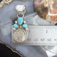 Genuine 1941 90% Silver Mercury Dime Coin Mohave Turquoise Unisex Pendant