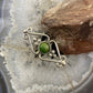 Vintage Silver Round Turquoise Fashion Ring Size 7.5 For Women