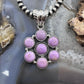 Native American Sterling Silver Phosphosiderite Decorated Cluster Pendant For Women