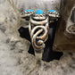 Carolyn Pollack Sterling 4  Silver Sleeping Beauty Turquoise Cluster Ring Size 9 For Women