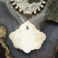 Sterling Silver Southwestern Style 1944 Mercury Dime & Sonora Gold Turquoise Pendant