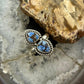 Sterling Silver Southwestern Style 2 Golden Hill Turquoise Ring Size 10.75 For Women