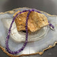 Sterling Silver 6mm Amethyst Beaded 18" Necklace For Women