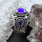 Carolyn Pollack Sterling Silver 3 Amethyst Decorated Doublet Ring Size 5 For Women