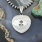 Sterling Silver Southwestern Style Lapis Heart Decorated Pendant For Women #2